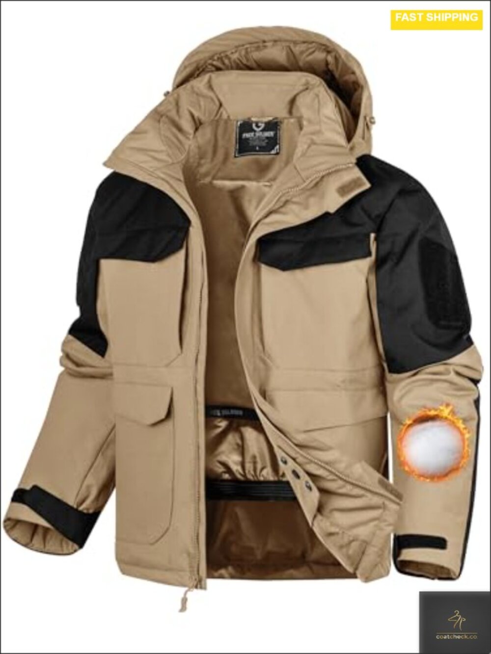 Waterproof Ski Jacket Men's Winter Snow Coat with Detachable Hood